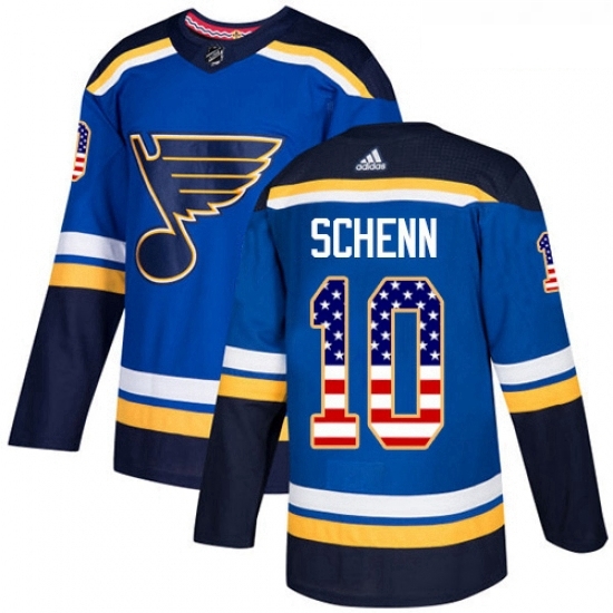 Youth Adidas St Louis Blues 10 Brayden Schenn Authentic Blue USA Flag Fashion NHL Jersey Youth Adidas St Louis Blues 10 Brayden Schenn Authentic Blue USA Flag Fashion NHL Jersey