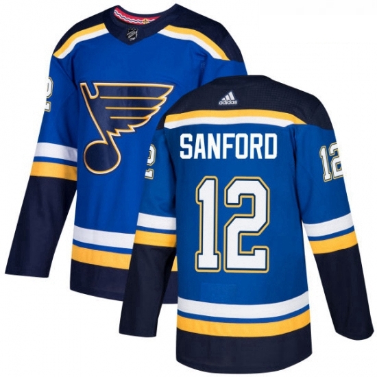 Youth Adidas St Louis Blues 12 Zach Sanford Premier Royal Blue Home NHL Jersey Youth Adidas St Louis Blues 12 Zach Sanford Premier Royal Blue Home NHL Jersey