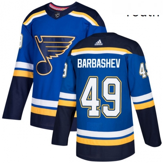 Youth Adidas St Louis Blues 49 Ivan Barbashev Premier Royal Blue Home NHL Jersey Youth Adidas St Louis Blues 49 Ivan Barbashev Premier Royal Blue Home NHL Jersey