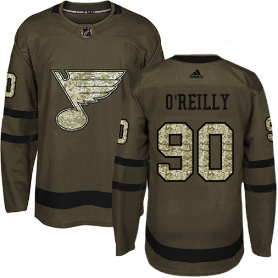 Youth Adidas St Louis Blues 90 Ryan OReilly Authentic Green Salute to Service NHL Jerse Youth Adidas St Louis Blues 90 Ryan OReilly Authentic Green Salute to Service NHL Jerse