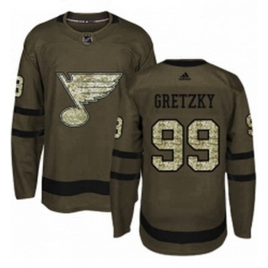 Youth Adidas St Louis Blues 99 Wayne Gretzky Premier Green Salute to Service NHL Jersey Youth Adidas St Louis Blues 99 Wayne Gretzky Premier Green Salute to Service NHL Jersey