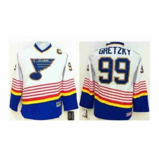 Youth NHL Jerseys St. Louis Blues #99 Gretzky white Youth NHL Jerseys St. Louis Blues #99 Gretzky white