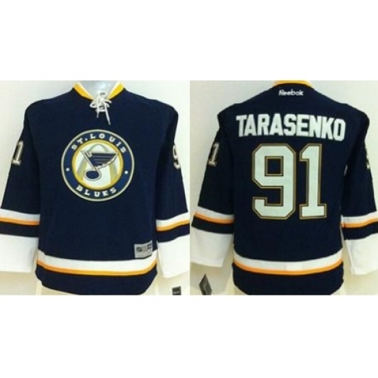 Youth St. Louis Blues #91 Vladimir Tarasenko Navy Blue Alternate Stitched NHL jersey Youth St. Louis Blues #91 Vladimir Tarasenko Navy Blue Alternate Stitched NHL jersey