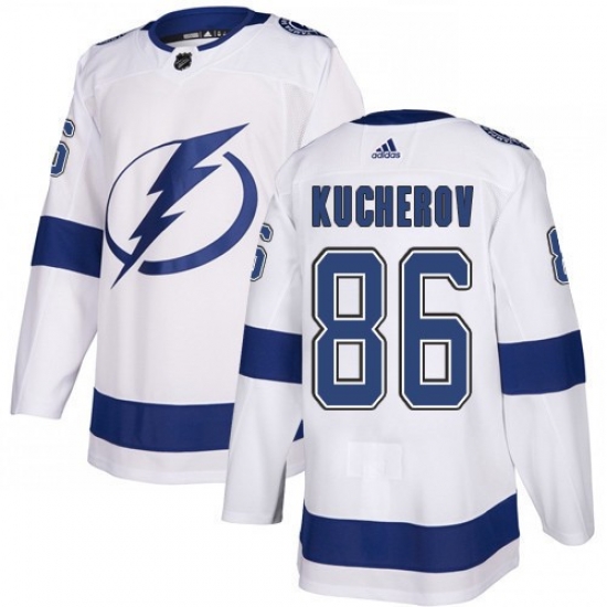 Men Adidas Tampa Bay Lightning 86 Nikita Kucherov Authentic White Home NHL Jersey Men Adidas Tampa Bay Lightning 86 Nikita Kucherov Authentic White Home NHL Jersey