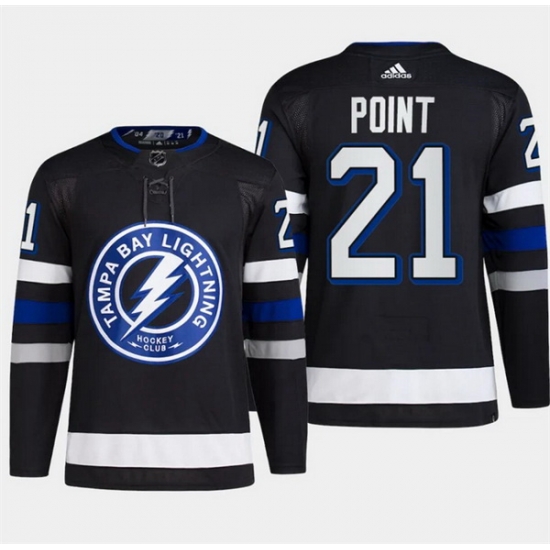 Men Tampa Bay Lightning 21 Brayden Point Black Alternate Premier Breakaway Stitched Jersey Men Tampa Bay Lightning 21 Brayden Point Black Alternate Premier Breakaway Stitched Jersey