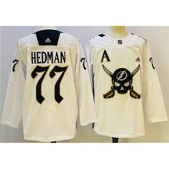 Men Tampa Bay Lightning 77 Pat Maroon White Stitched Jersey Men Tampa Bay Lightning 77 Pat Maroon White Stitched Jersey