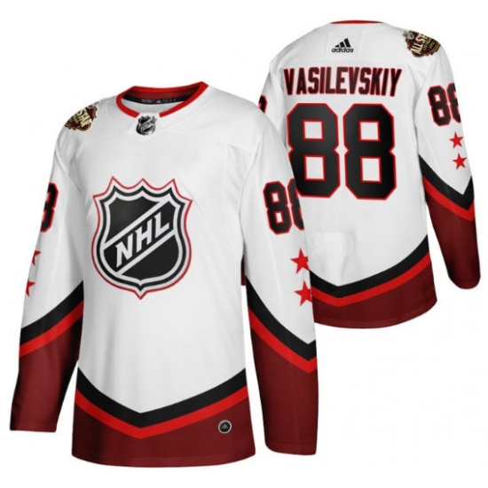 Men Tampa Bay Lightning 88 Andrei Vasilevskiy 2022 All Star White Stitched Jers Men Tampa Bay Lightning 88 Andrei Vasilevskiy 2022 All Star White Stitched Jers