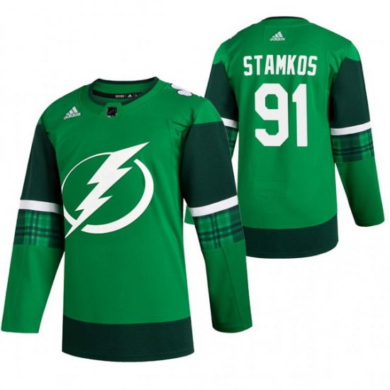 Men Tampa Bay Lightning 91 Steven Stamkos Green 2020 Adidas Jersey Men Tampa Bay Lightning 91 Steven Stamkos Green 2020 Adidas Jersey