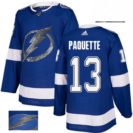 Men's Adidas Tampa Bay Lightning #13 Cedric Paquette Authentic Royal Blue Fashion Gold NHL Jersey Men's Adidas Tampa Bay Lightning #13 Cedric Paquette Authentic Royal Blue Fashion Gold NHL Jersey