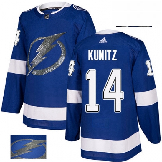 Mens Adidas Tampa Bay Lightning 14 Chris Kunitz Authentic Royal Blue Fashion Gold NHL Jersey Mens Adidas Tampa Bay Lightning 14 Chris Kunitz Authentic Royal Blue Fashion Gold NHL Jersey