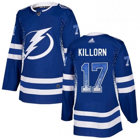 Mens Adidas Tampa Bay Lightning 17 Alex Killorn Authentic Blue Drift Fashion NHL Jersey Mens Adidas Tampa Bay Lightning 17 Alex Killorn Authentic Blue Drift Fashion NHL Jersey