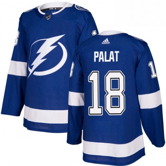 Mens Adidas Tampa Bay Lightning 18 Ondrej Palat Premier Royal Blue Home NHL Jersey Mens Adidas Tampa Bay Lightning 18 Ondrej Palat Premier Royal Blue Home NHL Jersey