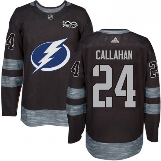 Mens Adidas Tampa Bay Lightning 24 Ryan Callahan Authentic Black 1917 2017 100th Anniversary NHL Jersey Mens Adidas Tampa Bay Lightning 24 Ryan Callahan Authentic Black 1917 2017 100th Anniversary NHL Jersey