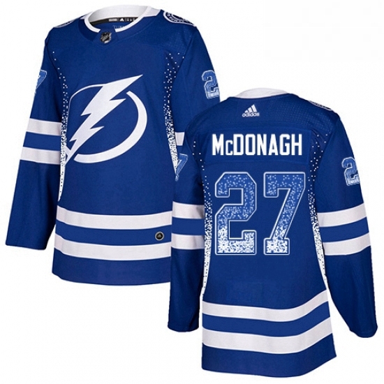 Mens Adidas Tampa Bay Lightning 27 Ryan McDonagh Authentic Blue Drift Fashion NHL Jersey Mens Adidas Tampa Bay Lightning 27 Ryan McDonagh Authentic Blue Drift Fashion NHL Jersey