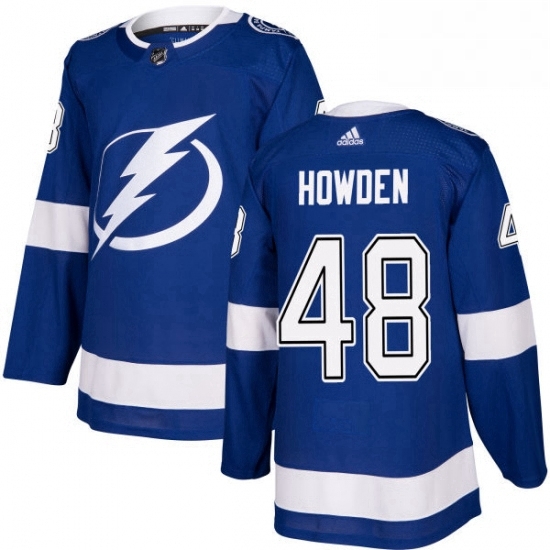 Mens Adidas Tampa Bay Lightning 48 Brett Howden Premier Royal Blue Home NHL Jersey Mens Adidas Tampa Bay Lightning 48 Brett Howden Premier Royal Blue Home NHL Jersey