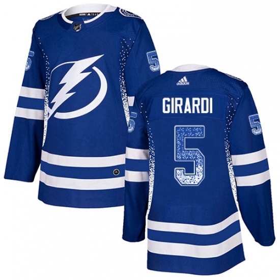 Mens Adidas Tampa Bay Lightning 5 Dan Girardi Authentic Blue Drift Fashion NHL Jersey Mens Adidas Tampa Bay Lightning 5 Dan Girardi Authentic Blue Drift Fashion NHL Jersey