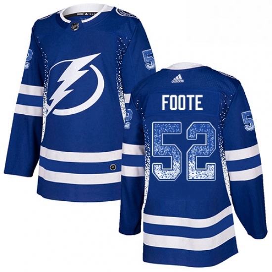 Mens Adidas Tampa Bay Lightning 52 Callan Foote Authentic Blue Drift Fashion NHL Jersey Mens Adidas Tampa Bay Lightning 52 Callan Foote Authentic Blue Drift Fashion NHL Jersey