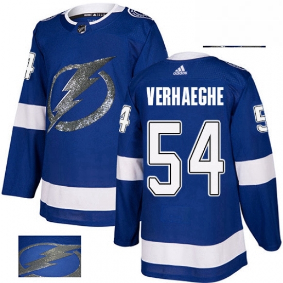 Mens Adidas Tampa Bay Lightning 54 Carter Verhaeghe Authentic Royal Blue Fashion Gold NHL Jersey Mens Adidas Tampa Bay Lightning 54 Carter Verhaeghe Authentic Royal Blue Fashion Gold NHL Jersey