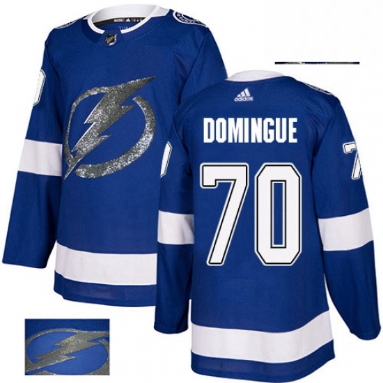 Mens Adidas Tampa Bay Lightning 70 Louis Domingue Authentic Royal Blue Fashion Gold NHL Jerse Mens Adidas Tampa Bay Lightning 70 Louis Domingue Authentic Royal Blue Fashion Gold NHL Jerse
