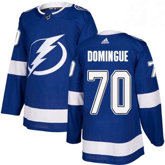 Mens Adidas Tampa Bay Lightning 70 Louis Domingue Authentic Royal Blue Home NHL Jerse Mens Adidas Tampa Bay Lightning 70 Louis Domingue Authentic Royal Blue Home NHL Jerse