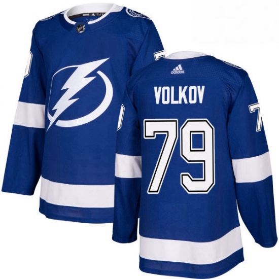 Mens Adidas Tampa Bay Lightning 79 Alexander Volkov Authentic Royal Blue Home NHL Jersey Mens Adidas Tampa Bay Lightning 79 Alexander Volkov Authentic Royal Blue Home NHL Jersey