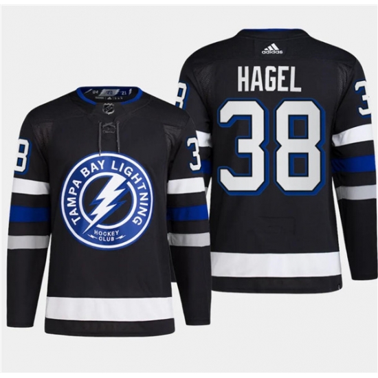 Men's Tampa Bay Lightning #38 Brandon Hagel Black 2024 Stadium Series Stitched Jersey Men's Tampa Bay Lightning #38 Brandon Hagel Black 2024 Stadium Series Stitched Jersey