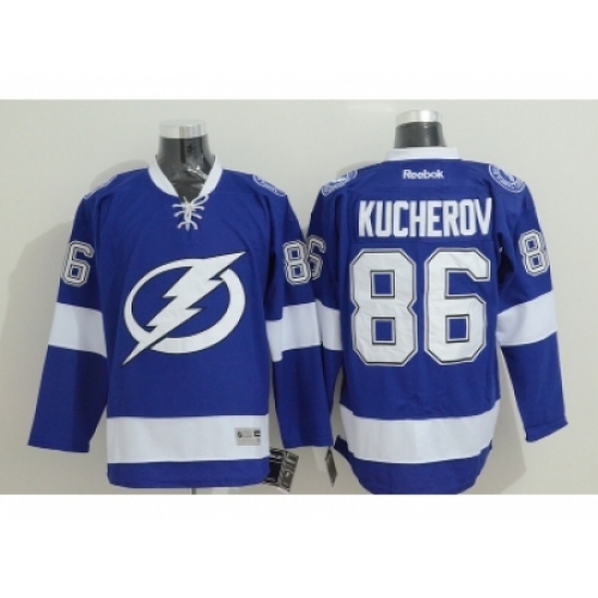 NHL Tampa Bay Lightning #86 Kucherov blue jerseys NHL Tampa Bay Lightning #86 Kucherov blue jerseys