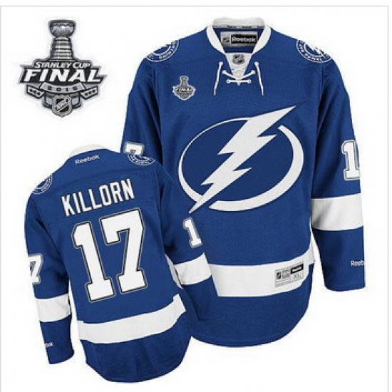 Tampa Bay Lightning #17 Alex Killorn Blue 2015 Stanley Cup Stitched NHL Jersey Tampa Bay Lightning #17 Alex Killorn Blue 2015 Stanley Cup Stitched NHL Jersey