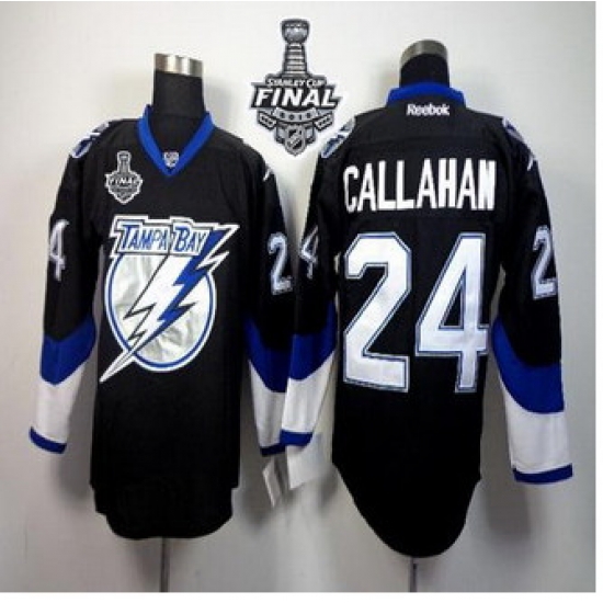 Tampa Bay Lightning #24 Ryan Callahan Black 2015 Stanley Cup Stitched NHL Jersey Tampa Bay Lightning #24 Ryan Callahan Black 2015 Stanley Cup Stitched NHL Jersey