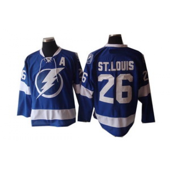 Tampa Bay Lightning 26 St.Louis Blue Jerseys With A patch Tampa Bay Lightning 26 St.Louis Blue Jerseys With A patch