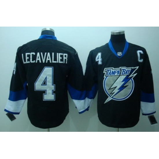 Tampa Bay Lightning 4 Lecavalier Black Jerseys With C Patch Tampa Bay Lightning 4 Lecavalier Black Jerseys With C Patch