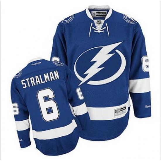Tampa Bay Lightning #6 Anton Stralman Blue Stitched NHL Jersey Tampa Bay Lightning #6 Anton Stralman Blue Stitched NHL Jersey