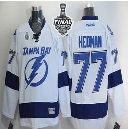 Tampa Bay Lightning #77 Victor Hedman White 2015 Stanley Cup Stitched NHL Jersey Tampa Bay Lightning #77 Victor Hedman White 2015 Stanley Cup Stitched NHL Jersey