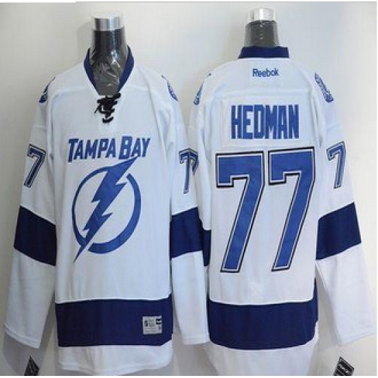 Tampa Bay Lightning #77 Victor Hedman White Stitched NHL Jersey Tampa Bay Lightning #77 Victor Hedman White Stitched NHL Jersey
