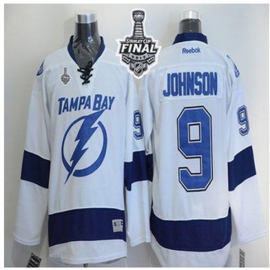 Tampa Bay Lightning #9 Tyler Johnson White 2015 Stanley Cup Stitched NHL Jersey Tampa Bay Lightning #9 Tyler Johnson White 2015 Stanley Cup Stitched NHL Jersey