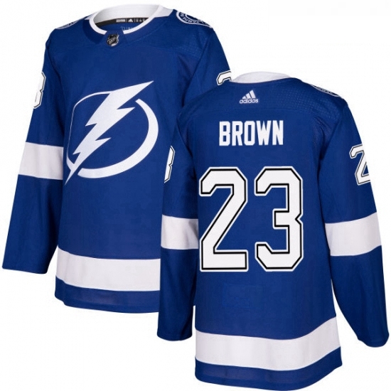Youth Adidas Tampa Bay Lightning 23 JT Brown Authentic Royal Blue Home NHL Jersey Youth Adidas Tampa Bay Lightning 23 JT Brown Authentic Royal Blue Home NHL Jersey