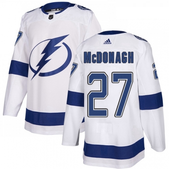 Youth Adidas Tampa Bay Lightning 27 Ryan McDonagh Authentic White Away NHL Jers Youth Adidas Tampa Bay Lightning 27 Ryan McDonagh Authentic White Away NHL Jers