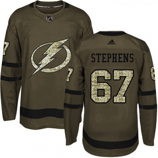 Youth Adidas Tampa Bay Lightning 67 Mitchell Stephens Authentic Green Salute to Service NHL Jersey Youth Adidas Tampa Bay Lightning 67 Mitchell Stephens Authentic Green Salute to Service NHL Jersey