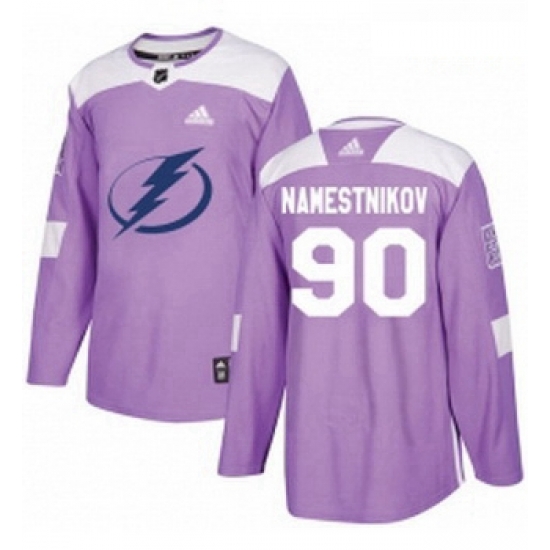 Youth Adidas Tampa Bay Lightning 90 Vladislav Namestnikov Authentic Purple Fights Cancer Practice NHL Jersey Youth Adidas Tampa Bay Lightning 90 Vladislav Namestnikov Authentic Purple Fights Cancer Practice NHL Jersey