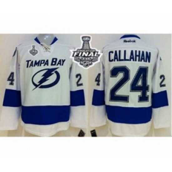 youth nhl jerseys tampa bay lightning #24 callahan white[2015 stanley cup]
