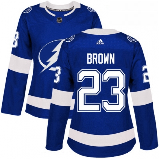 Womens Adidas Tampa Bay Lightning 23 JT Brown Authentic Royal Blue Home NHL Jersey Womens Adidas Tampa Bay Lightning 23 JT Brown Authentic Royal Blue Home NHL Jersey