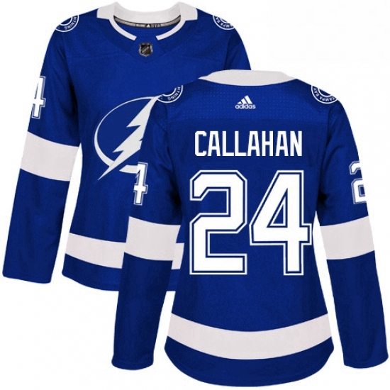 Womens Adidas Tampa Bay Lightning 24 Ryan Callahan Authentic Royal Blue Home NHL Jersey Womens Adidas Tampa Bay Lightning 24 Ryan Callahan Authentic Royal Blue Home NHL Jersey