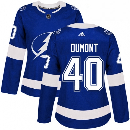 Womens Adidas Tampa Bay Lightning 40 Gabriel Dumont Authentic Royal Blue Home NHL Jersey Womens Adidas Tampa Bay Lightning 40 Gabriel Dumont Authentic Royal Blue Home NHL Jersey
