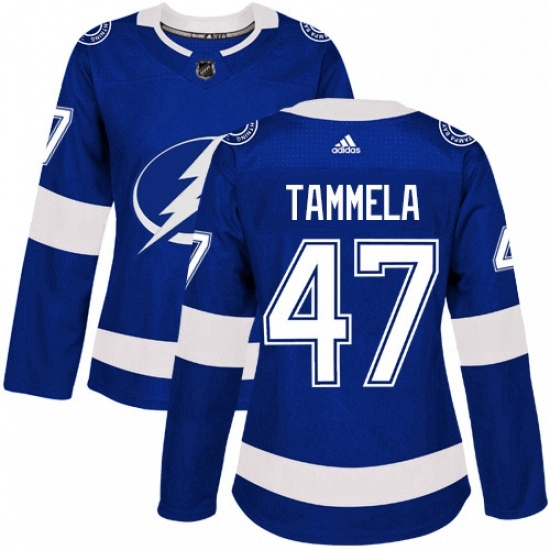 Womens Adidas Tampa Bay Lightning 47 Jonne Tammela Authentic Royal Blue Home NHL Jersey Womens Adidas Tampa Bay Lightning 47 Jonne Tammela Authentic Royal Blue Home NHL Jersey