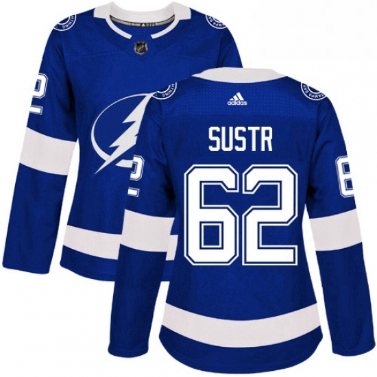 Womens Adidas Tampa Bay Lightning 62 Andrej Sustr Authentic Royal Blue Home NHL Jersey Womens Adidas Tampa Bay Lightning 62 Andrej Sustr Authentic Royal Blue Home NHL Jersey