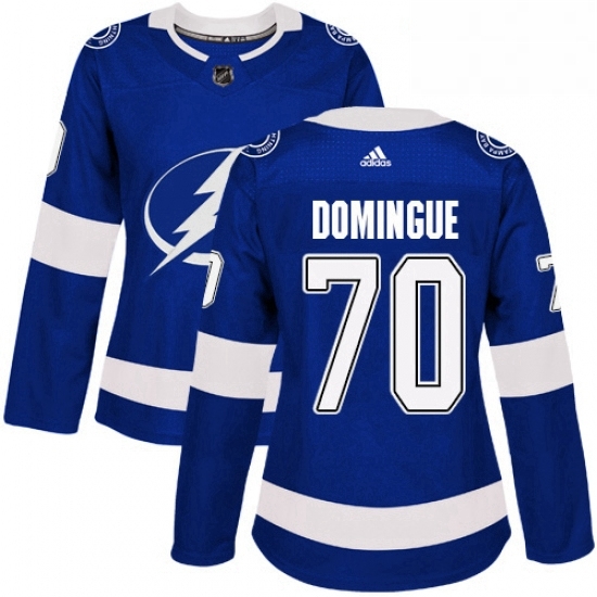 Womens Adidas Tampa Bay Lightning 70 Louis Domingue Authentic Royal Blue Home NHL Jersey Womens Adidas Tampa Bay Lightning 70 Louis Domingue Authentic Royal Blue Home NHL Jersey