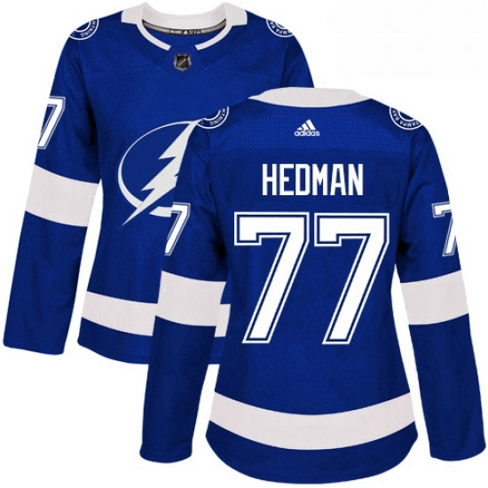 Womens Adidas Tampa Bay Lightning 77 Victor Hedman Authentic Royal Blue Home NHL Jersey Womens Adidas Tampa Bay Lightning 77 Victor Hedman Authentic Royal Blue Home NHL Jersey