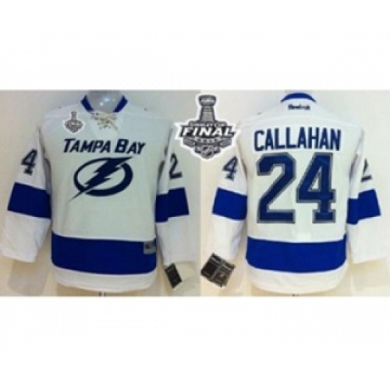 women nhl jerseys tampa bay lightning #24 callahan white[2015 stanley cup]