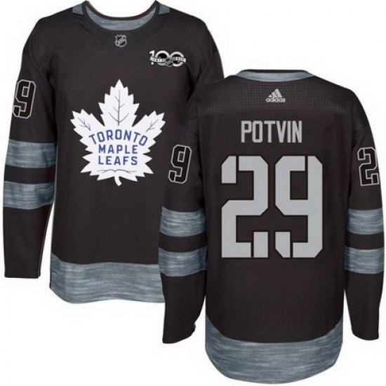 Maple Leafs #29 Felix Potvin Black 1917 2017 100th Anniversary Stitched NHL Jersey Maple Leafs #29 Felix Potvin Black 1917 2017 100th Anniversary Stitched NHL Jersey