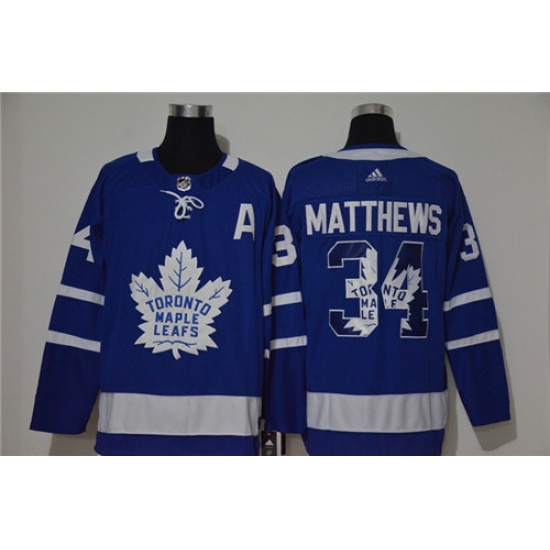 Maple Leafs 34 Auston Matthews Blue Adidas Fashion Jersey Maple Leafs 34 Auston Matthews Blue Adidas Fashion Jersey